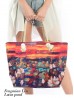 Lotus Pond Oil Painting Shoulder Bag